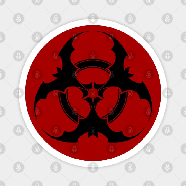 Vampire Biohazard Symbol Magnet by RavenWake